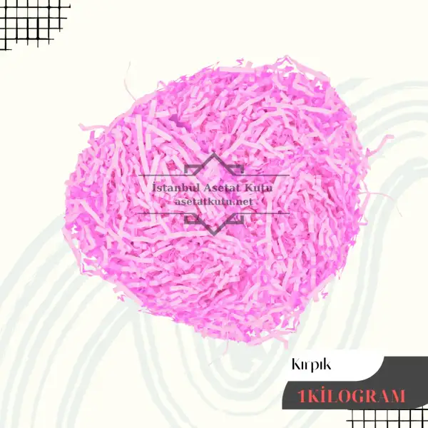 Pembe Kırpıntı Kağıt [1 Kilogram]