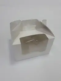 16x15x10 BEYAZ PENCERELİ ÇANTA KUTU - Görsel 1