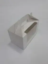 16x9x9 BEYAZ PENCERELİ ÇANTA KUTU - Görsel 2