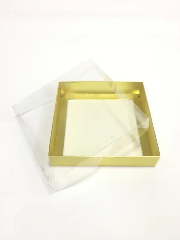 15x15x3 Altın Altı Kartonlu Asetat Kutu