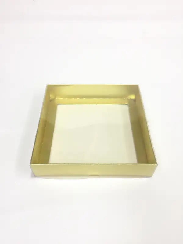 15x15x3 Altın Altı Kartonlu Asetat Kutu