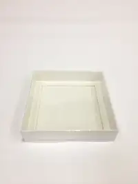 15x15x3 Beyaz Altı Kartonlu Asetat Kutu - Görsel 2