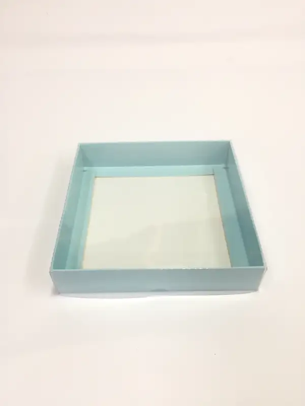 15x15x3 Mavi Altı Kartonlu Asetat Kutu