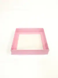 15x15x3 Pembe Altı Kartonlu Asetat Kutu - Görsel 2