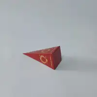 15X4 Bordo Altın Yaldızlı Külah - Görsel 1