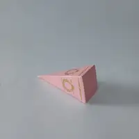 15X4 Pembe Altın Yaldızlı Külah - Görsel 1