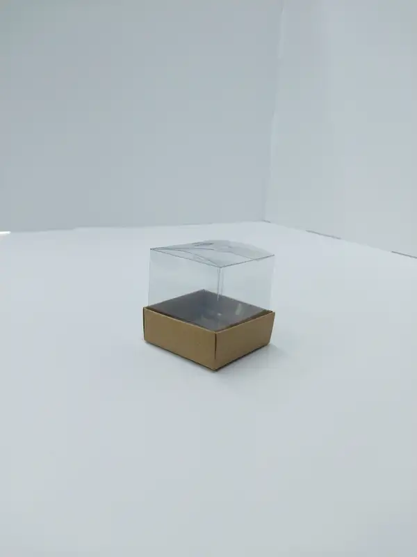 5x5x5 Kraft Altı Kartonlu Asetat Kutu