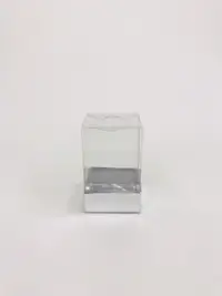 5x5x6 Gümüş Altı Kartonlu Asetat Kutu - Görsel 1