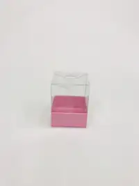 5x5x6 Pembe Altı Kartonlu Asetat Kutu - Görsel 1