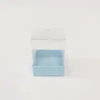 5x5x6 Mavi Altı Kartonlu Asetat Kutu - Görsel 1