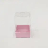 5x5x8 Pembe Altı Kartonlu Asetat Kutu - Görsel 1
