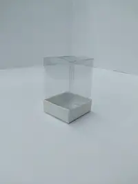 5x5x8 Beyaz Altı Kartonlu Asetat Kutu - Görsel 2