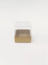 6x6x6 Kraft Altı Kartonlu Asetat Kutu - Görsel 1