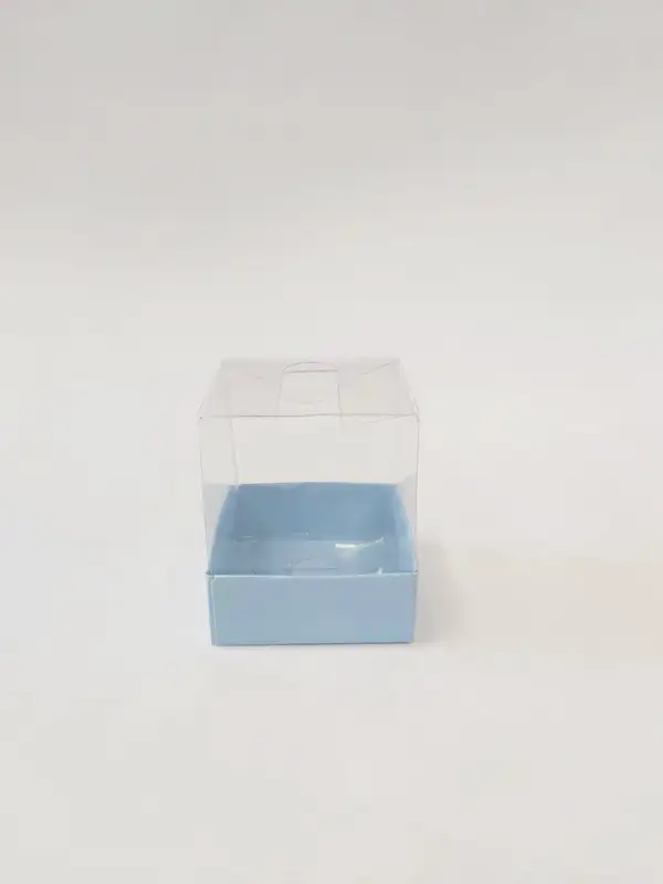 6x6x7 mavi Altı Kartonlu Asetat Kutu