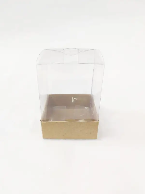 6x6x8 Kraft Altı Kartonlu Asetat Kutu