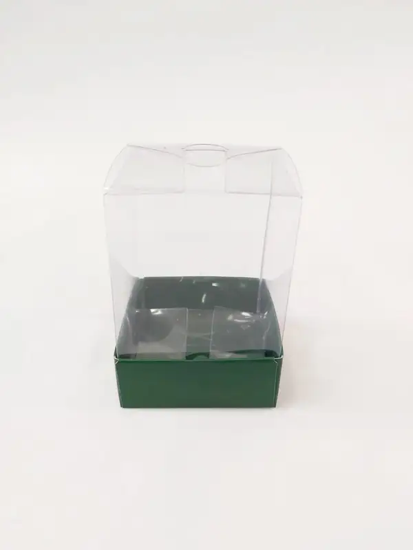 6x6x10 Yeşil Altı Kartonlu Asetat Kutu