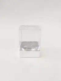 6x6x10 Gümüş Altı Kartonlu Asetat Kutu - Görsel 1