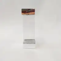 6x6x21 Çiftli Gümüş Kutu - Görsel 1
