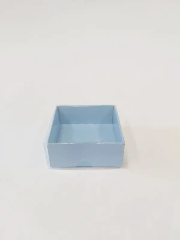 6x6x3 mavi Altı Kartonlu Asetat Kutu