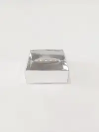 6x6x3 gümüş Altı Kartonlu Asetat Kutu - Görsel 1
