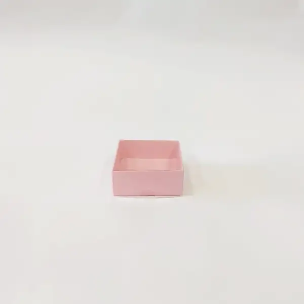 7x7x3 Pembe Altı Kartonlu Asetat Kutu