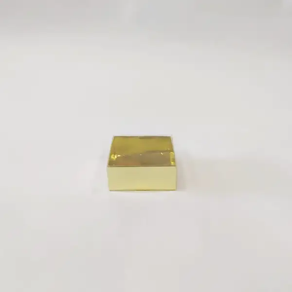 7x7x3 Altın Altı Kartonlu Asetat Kutu