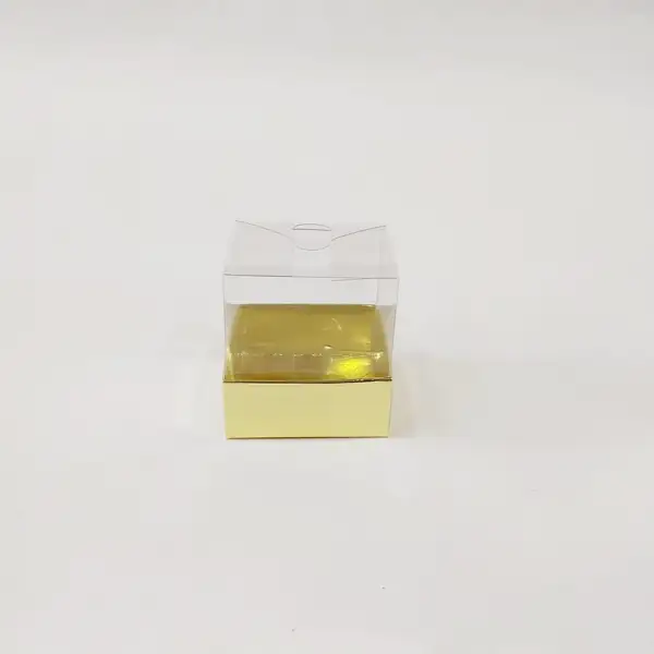 7x7x7 Altın Altı Kartonlu Asetat Kutu