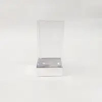 7x7x16 Gümüş Altı Kartonlu Asetat Kutu - Görsel 1