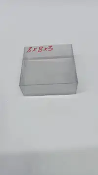 8x8x3 Full Asetat Kutu (Şeffaf PVC) - Görsel 1