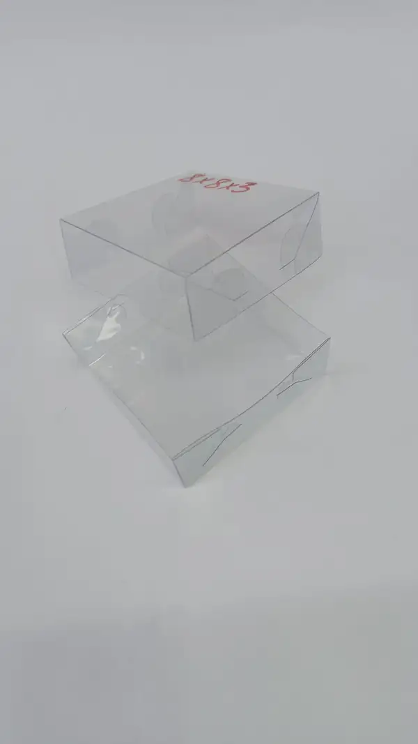8x8x3 Full Asetat Kutu (Şeffaf PVC)