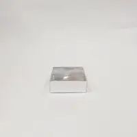 8x8x3 Gümüş Altı Kartonlu Asetat Kutu - Görsel 1