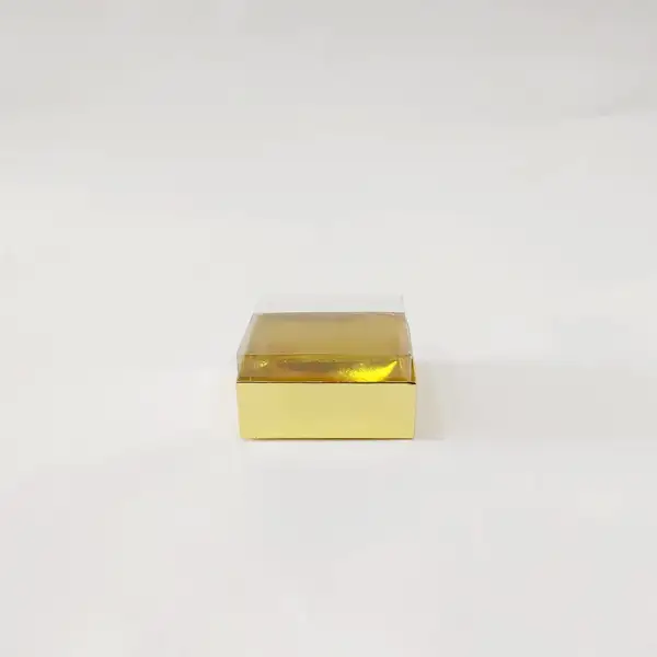 8x8x4 Altın Altı Kartonlu Asetat Kutu