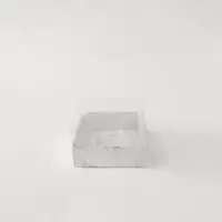 8x8x5 Mermer Desenli Altı Kartonlu Asetat Kutu - Görsel 1