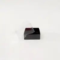 8x8x5 Siyah Altı Kartonlu Asetat Kutu - Görsel 1