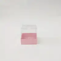 8x8x8 Pembe Altı Kartonlu Asetat Kutu - Görsel 1