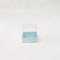 8x8x8 Mavi Altı Kartonlu Asetat Kutu - Görsel 1