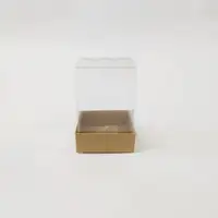 8x8x11 Kraft Altı Kartonlu Asetat Kutu - Görsel 1