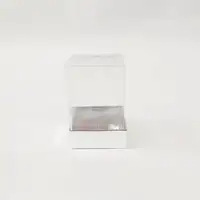8x8x11 Gümüş Altı Kartonlu Asetat Kutu - Görsel 1