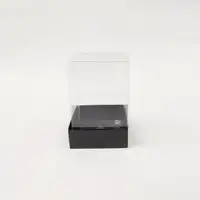 8x8x11 Siyah Altı Kartonlu Asetat Kutu - Görsel 1