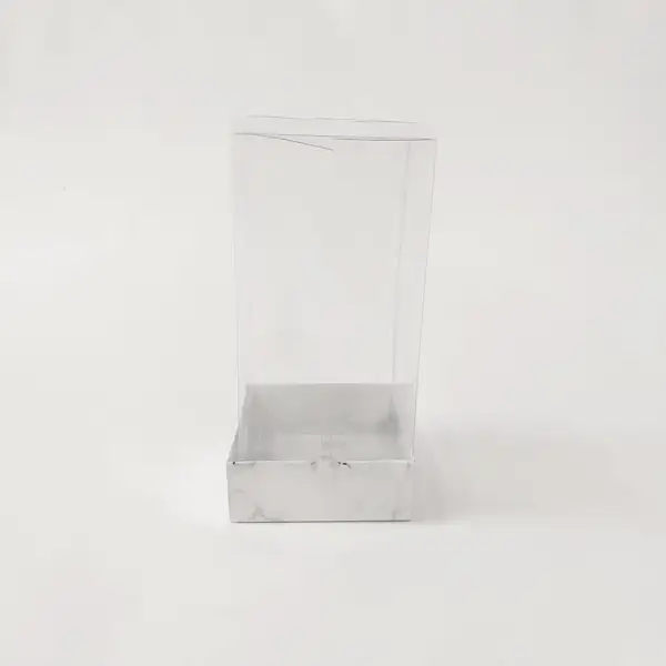 8x8x16 Mermer Desenlki Altı Kartonlu Asetat Kutu