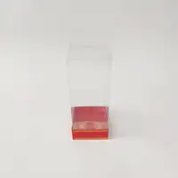 8x8x20 Altın Yaldızlı Sarı Altı Kartonlu Asetat Altı Kartonlu Asetat Kutu - Görsel 1