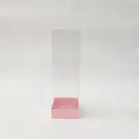 8x8x25 Pembe Altı Kartonlu Asetat Kutu - Görsel 1