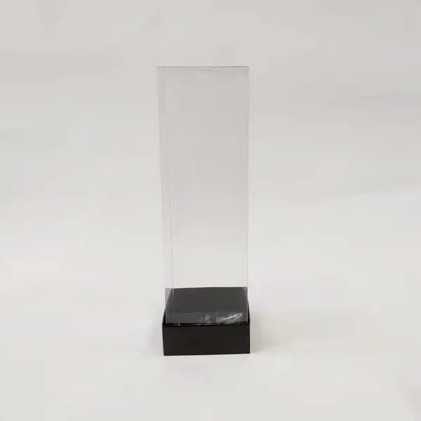 8x8x25 Siyah Altı Kartonlu Asetat Kutu