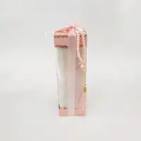8x8x25 Altın Yaldızlı Pembe Kutu - Görsel 1