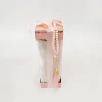 8x8x25 Altın Yaldızlı Pembe Kutu - Görsel 2