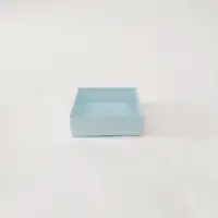 9x9x3 Mavi Altı Kartonlu Asetat Kutu - Görsel 1
