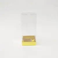 9x9x20 Altın Altı Kartonlu Asetat Kutu - Görsel 1