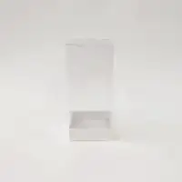9x9x20 Beyaz Altı Kartonlu Asetat Kutu - Görsel 1