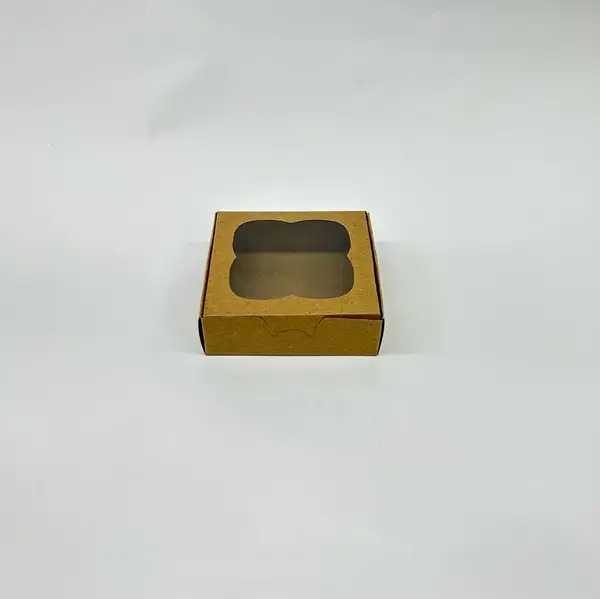 10x10x3 Pencereli  Kraft Kutu