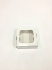 10x10x3 Beyaz Pencereli Kutu - Görsel 1